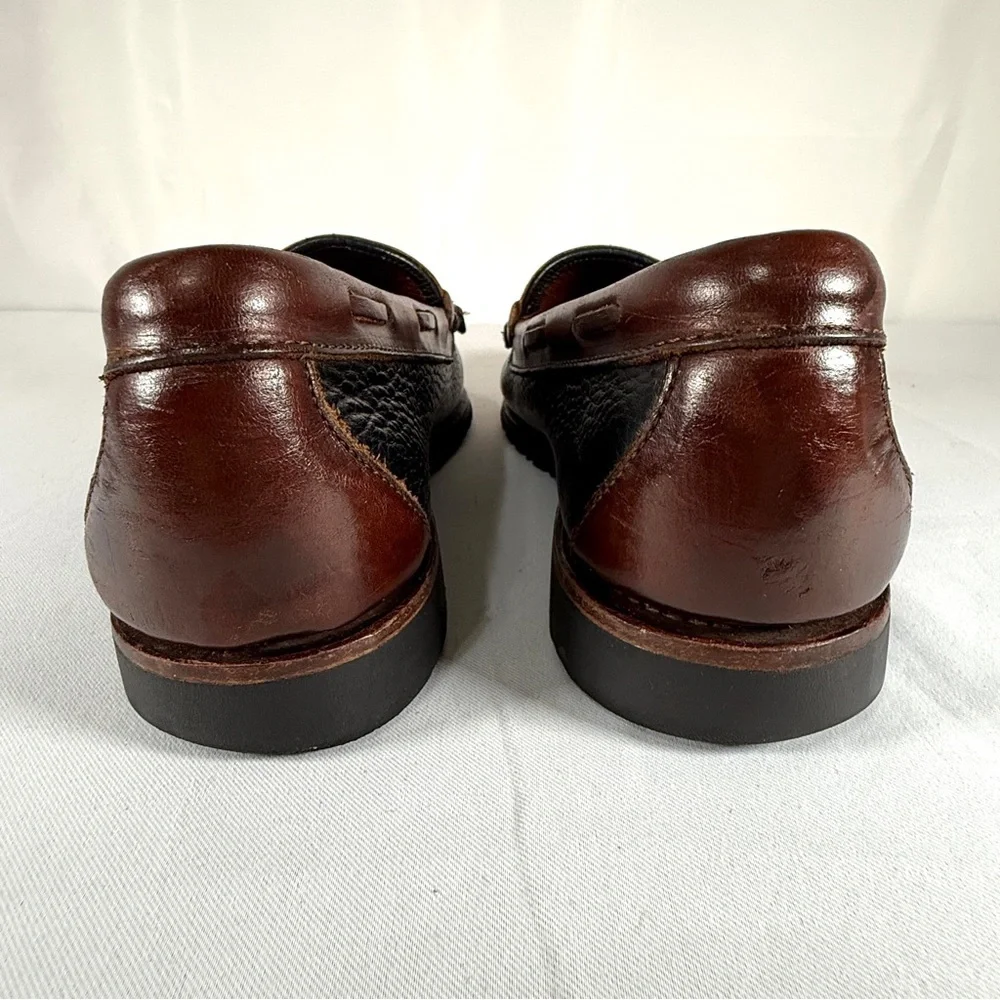 Allen Edmonds Black and Brown Leather Loafers